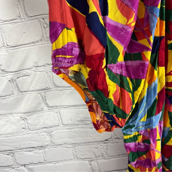 Beautiful Terra & Sky Multi-Color Tiered Bottom Blouse Size 4X (A34) - Picture 5 of 7